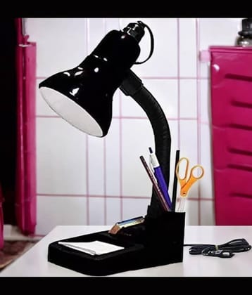 SPARKWORLD Black Study Table Lamp ( Pack of 1 )