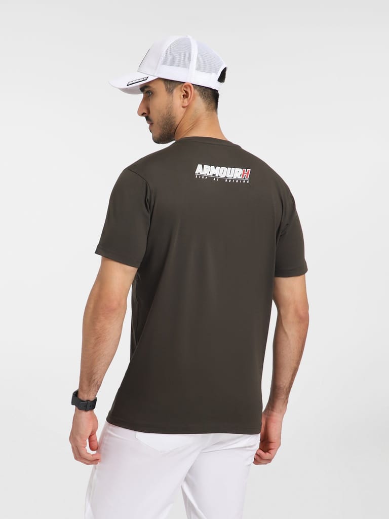 AH olive Round Neck (Cotton)