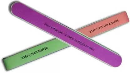 Elecsera 7-Sided Nail Buffer/Shiner/Filer For manicure combo of 2