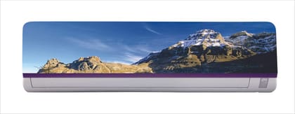 DreamKraft Decorative Beautiful 3D Mountain Abstract Nature AC Sticker (Multicolor PVC Vinyl, 30cm X 91cm)