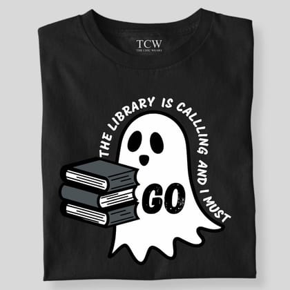 THE LIBRARY IS CALLING-Black / S