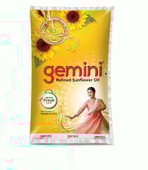 Gemini Refined Sunflower Oil 1 LITRE