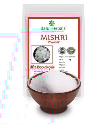 Balu Herbals Misri (Pattikabellam) Powder 1KG Powder 1000 gm