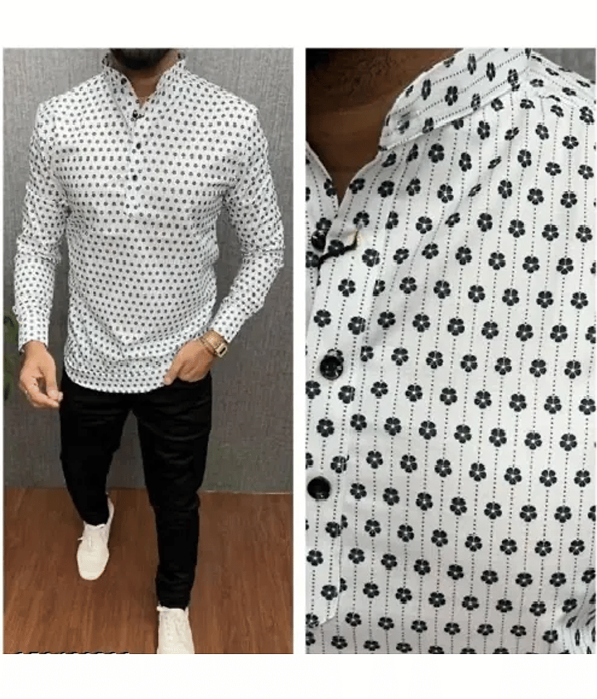 BOUGHT FIRST Black Cotton Blend Men's Shirt Style Kurta ( Pack of 1 )