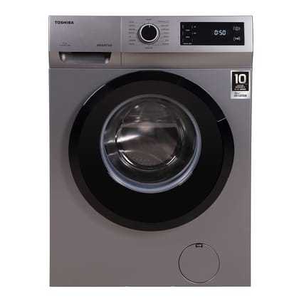 TOSHIBA 7.5 Kg Inverter Fully Automatic Front Loading Washing Machine (TW-BJ85S2-IND(SK),Premium Silver) TOSHIBA 7.5 Kg Inverter Fully Automatic Front Loading Washing Machine (TW-BJ85S2-IND(SK),Premium Silver) - Silver / 7.5 kg