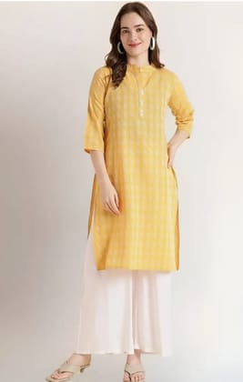 Cotton Blend Straight kurti