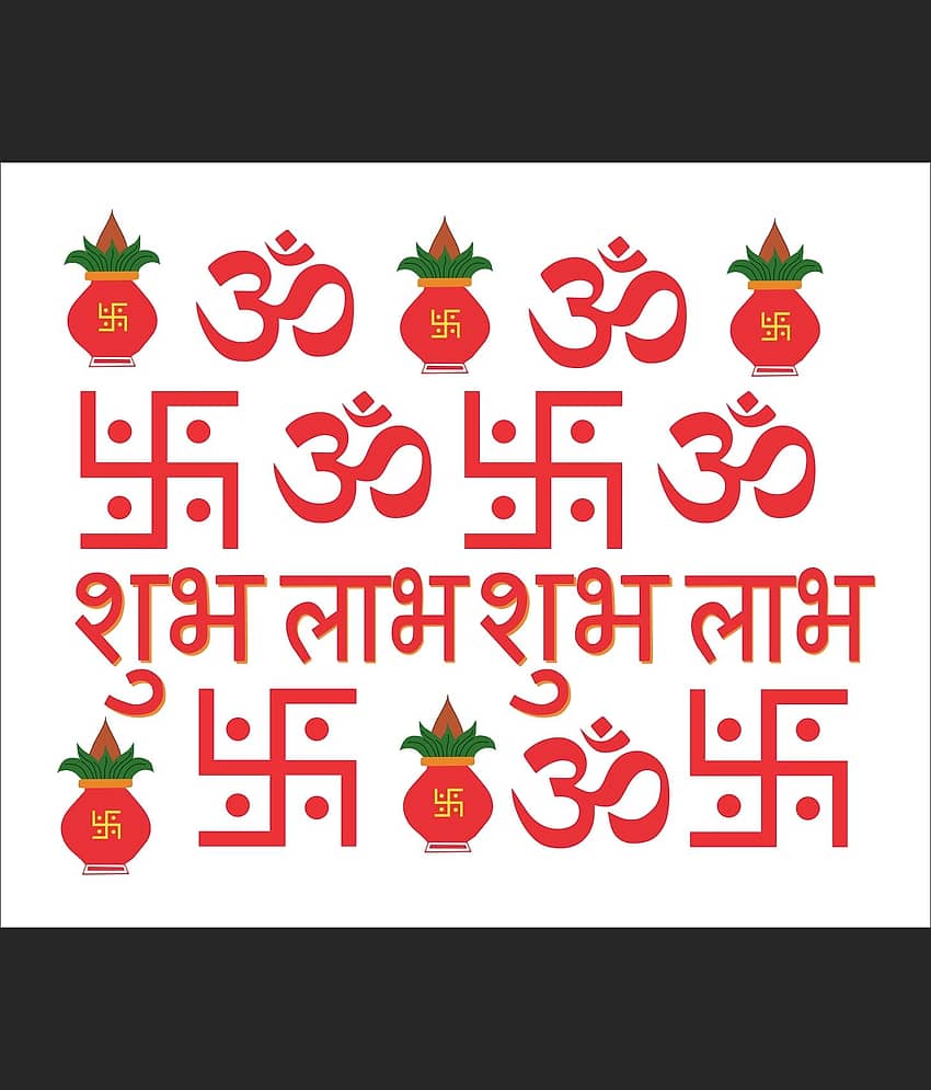 Decor Villa DIWALI COMBO Festive Sticker ( 45 x 58 cms )