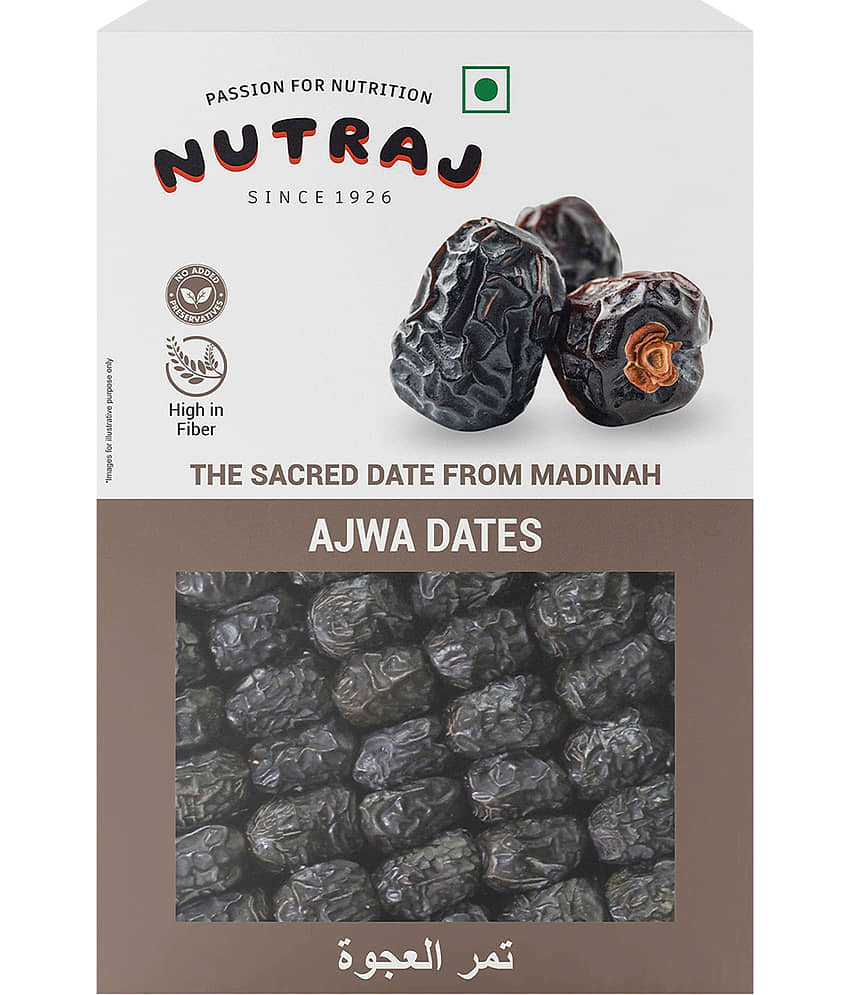 Nutraj Ajwa Dates 200g, Khajur, Khajoor, Dates Dry Fruits
