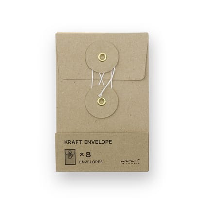 KRAFT ENVELOPE (S) Vertical with String Brown