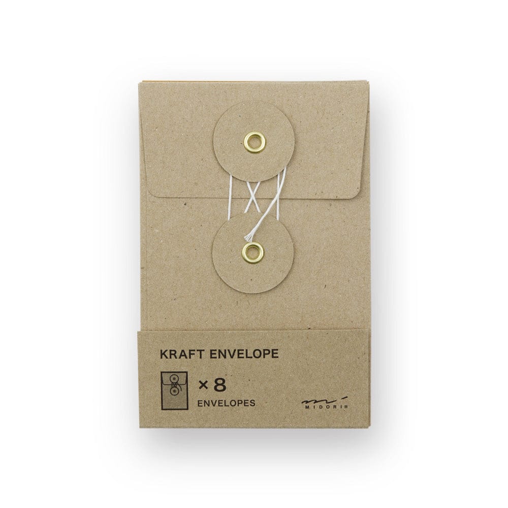 KRAFT ENVELOPE (S) Vertical with String Brown
