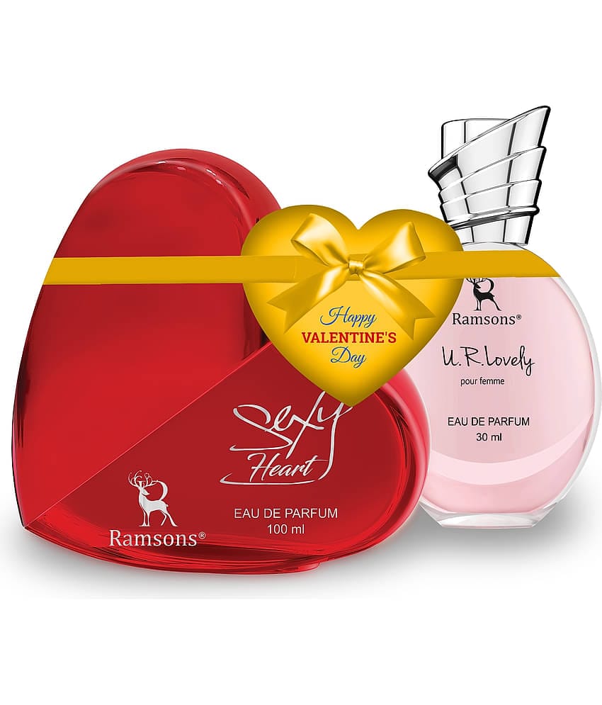 RAMSONS U R Lovely & Sexy Heart Combo |1 Eau De Parfum (100ml) |1 Eau De Parfum (30ml) |Pack of 2