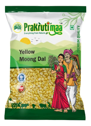 Prakrutimaa Yellow Moong Dal (1Kg) | Hulled Yellow Gram Prakrutimaa Yellow Moong Dal (1Kg) | Hulled Yellow Gram
