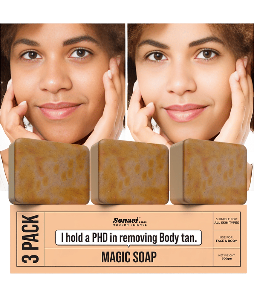 Sonavi Skin Whitening GHARSOAP Soap for All Skin Type ( Pack of 3 )