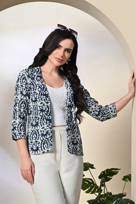 Timeless Indigo Shrug-XS