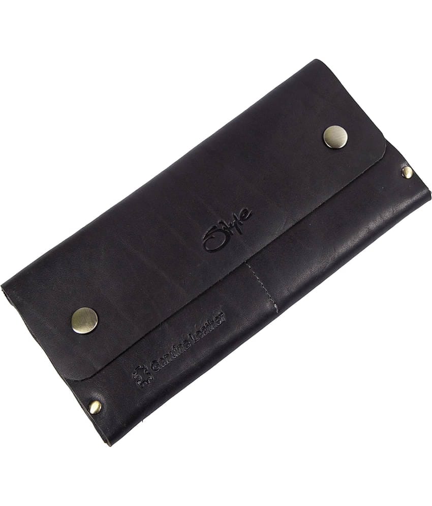 STYLE SHOES Leather Black Women's Bi Fold Wallet ( Pack of 1 )