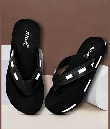 Altek Black Men's Thong Flip Flop