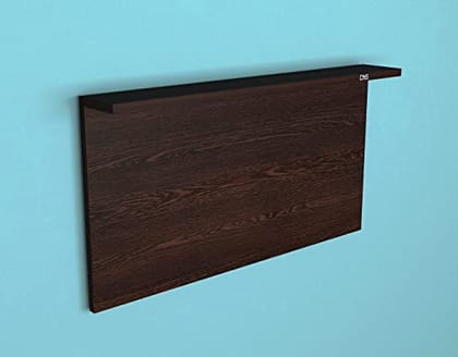 DAS Felip Wall Mount Engineered Wood Study Laptop Table, Table Desk/Table with Book Shelf for Living Room, Bedroom (Flowery Wenge)