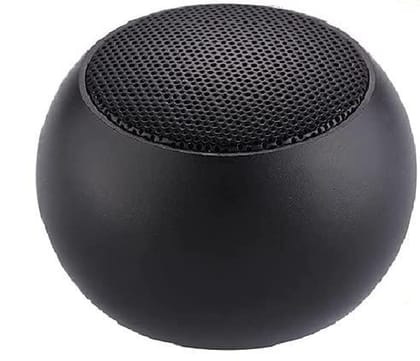 Mini Bluetooth Speaker with TWS Pairing, Compact Metal Body and Powerful Sound Color - Black