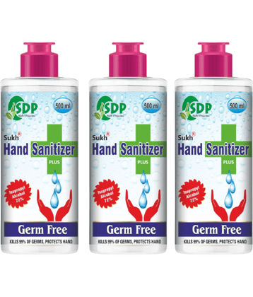 Hindustan Herbal Hand Sanitizer 1500 mL Pack of 3