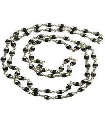 Black Tulsi Silver Natural Certified Mala