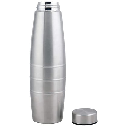 Stainless Steel Single Wall Fridge Water Bottle (1000ml, S.S. MATT), Pack of 1 Stainless Steel Flask 1000ML Stainless Steel Single Wall Fridge Water Bottle (1000ml, S.S. MATT), Pack of 1 Stainless Steel Flask 1000ML