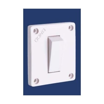 Cona Gold 1 Way 16A White Switch 1491 pack of 10