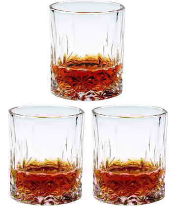 Afast Whisky  Glasses Set,  200 ML - (Pack Of 3)