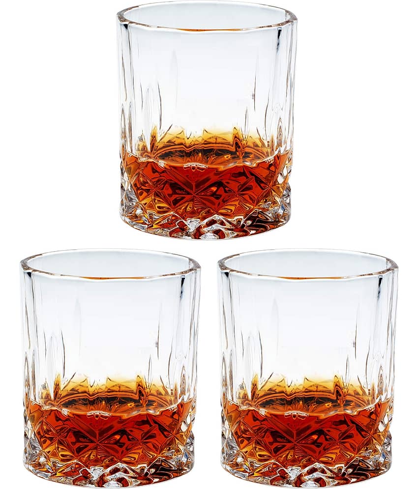 Afast Whisky  Glasses Set,  200 ML - (Pack Of 3)