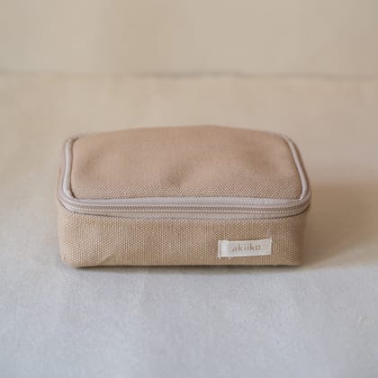 Wheat Canvas Box Pouch