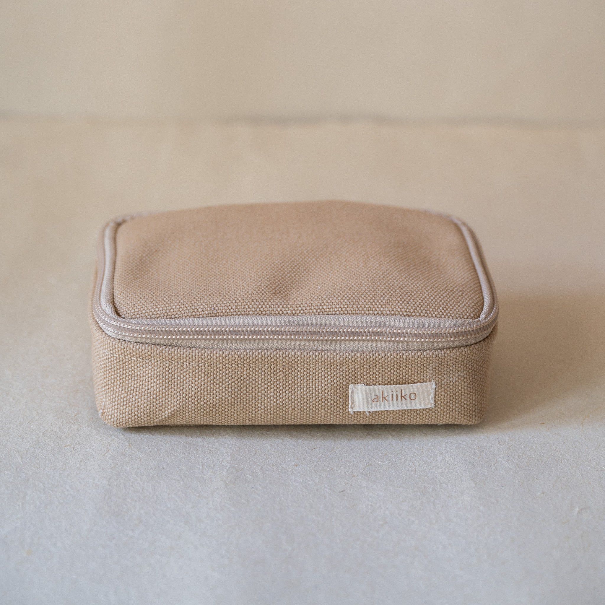 Wheat Canvas Box Pouch