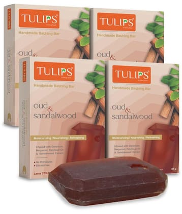 Tulips - Moisturizing Bathing Bar for All Skin Type ( Pack of 4 )