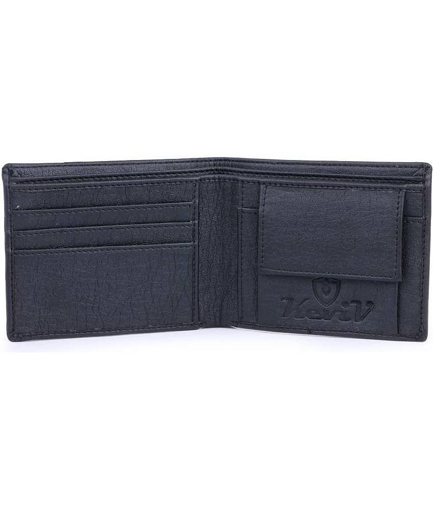 Keviv - Black Leather Men's Regular Wallet ( Pack of 1 )