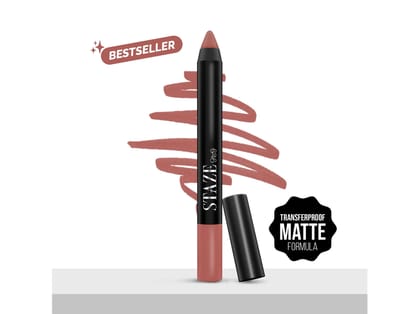 Staze 9to9  Pout On Transfer proof Lip Crayon - Nude Whisper - 01