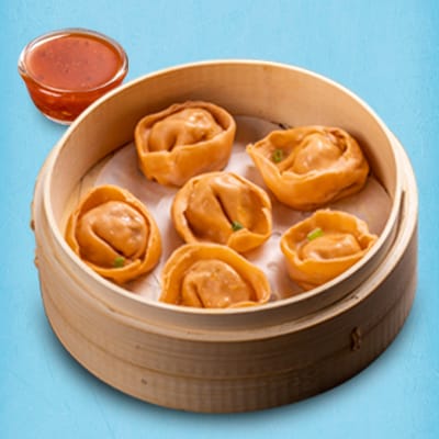 Paneer Tikka Momo With Momo Chutney (Choose Steamed/ Fried)