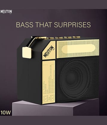 NEUTON PRO KOHINOOR 10 W Bluetooth Speaker Bluetooth v5.0 with USB,SD card Slot,Aux Playback Time 6 hrs Gold