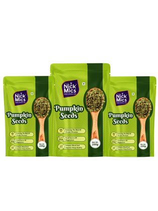 Nickmics Pumpkin seed (Pack of 3)-100g each Nickmics Pumpkin seed (Pack of 3)-100g each