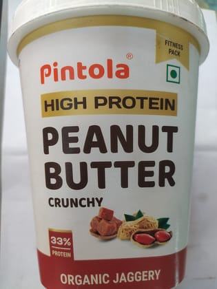 Pintola High protein Peanut Butter Crunchy Organic jaggery 