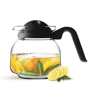 Treo By Milton Borosilicate Carafe Slant, 500 ml | Microwave Safe | Flame Safe | Food Safe | Light Weight | Tea Carafe | Water Carafe - Transparent