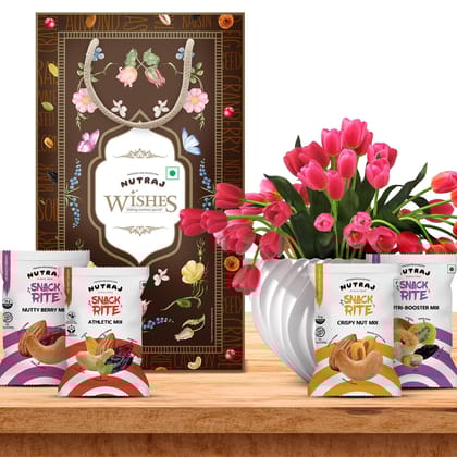 Nutraj Wishes Nutty Delight 525g Diwali Gift Hamper | GB-77