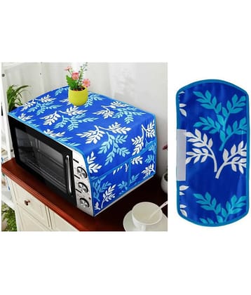 E-Retailer Set of 2 Polyester Blue Microwave Oven Cover -