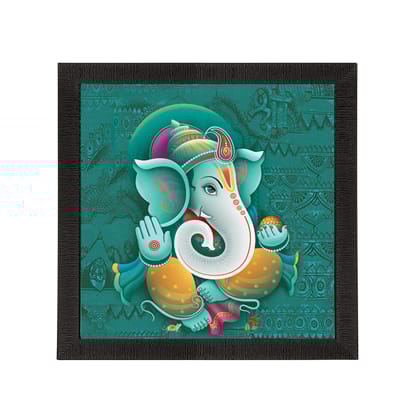 Lord Ganesha Satin Matt Texture UV Art Painting
