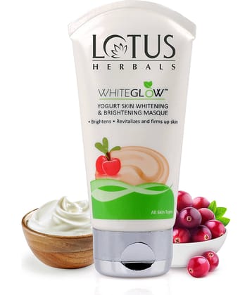 Lotus Herbals Whiteglow Yogurt Skin Whitening & Brightening Masque, 80G