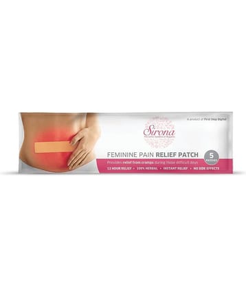 Sirona Herbal Period Pain Relief Patches - Pack of 5 | Instant Relief from Menstrual Cramps | No Chemical Actives