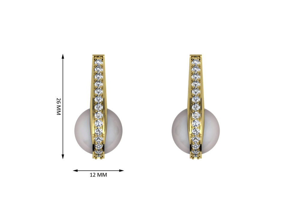 Hooked Claw Pearl Earrings