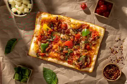 Mexican Mixed Vegetable Flatbread