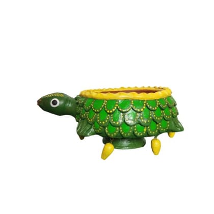 Handmade Terracotta Turtle Urli, Decorative Item For Festive And Home