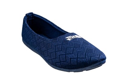 Titas Ladies Blue Canvas Shoe-Blue / 7