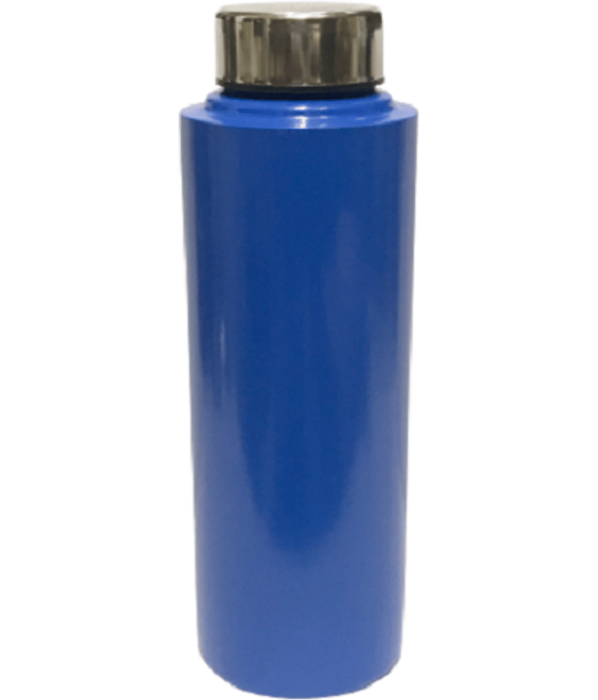 Dynore - Fridge Bottle Blue Navy Blue Fridge Water Bottle 500 mL ( Set of 1 )
