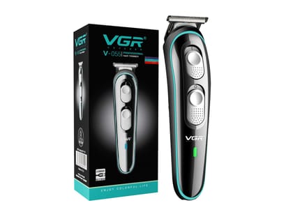 VGR V-055 Professional Hair Trimmer For Men with 120 Min Runtime, Black