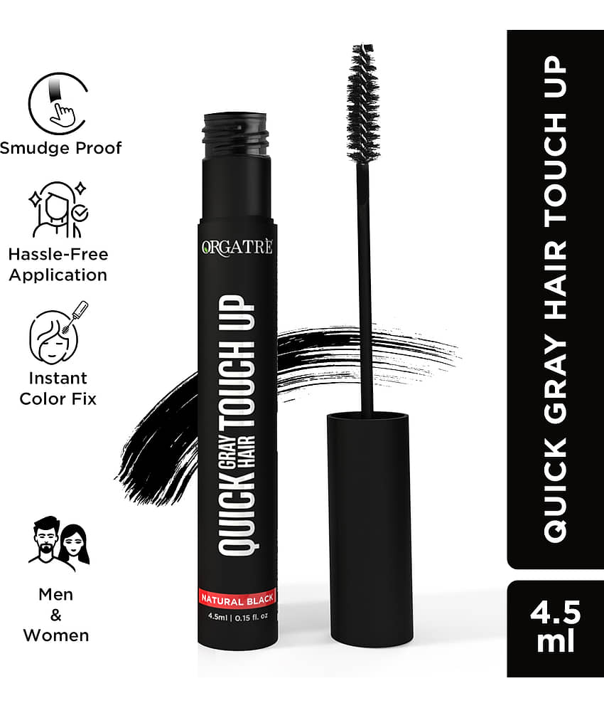 ORGATRE Hair Touch Up Stick Cruelty Free Temporary Hair Color 4 mL Black